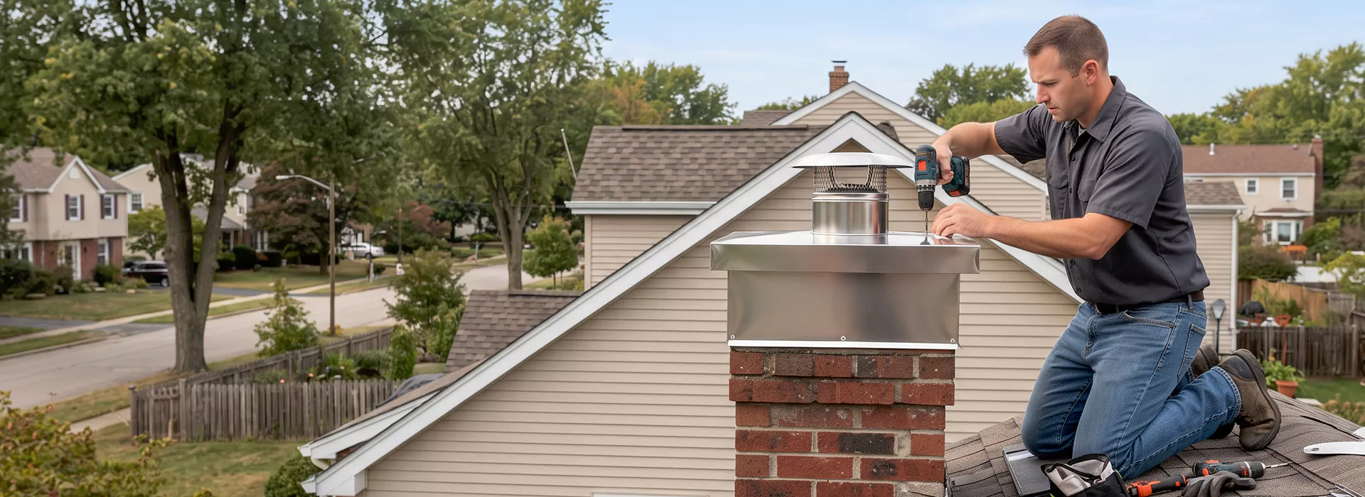 Chimney Chase Cover Installation Cherry Hill, NJ
