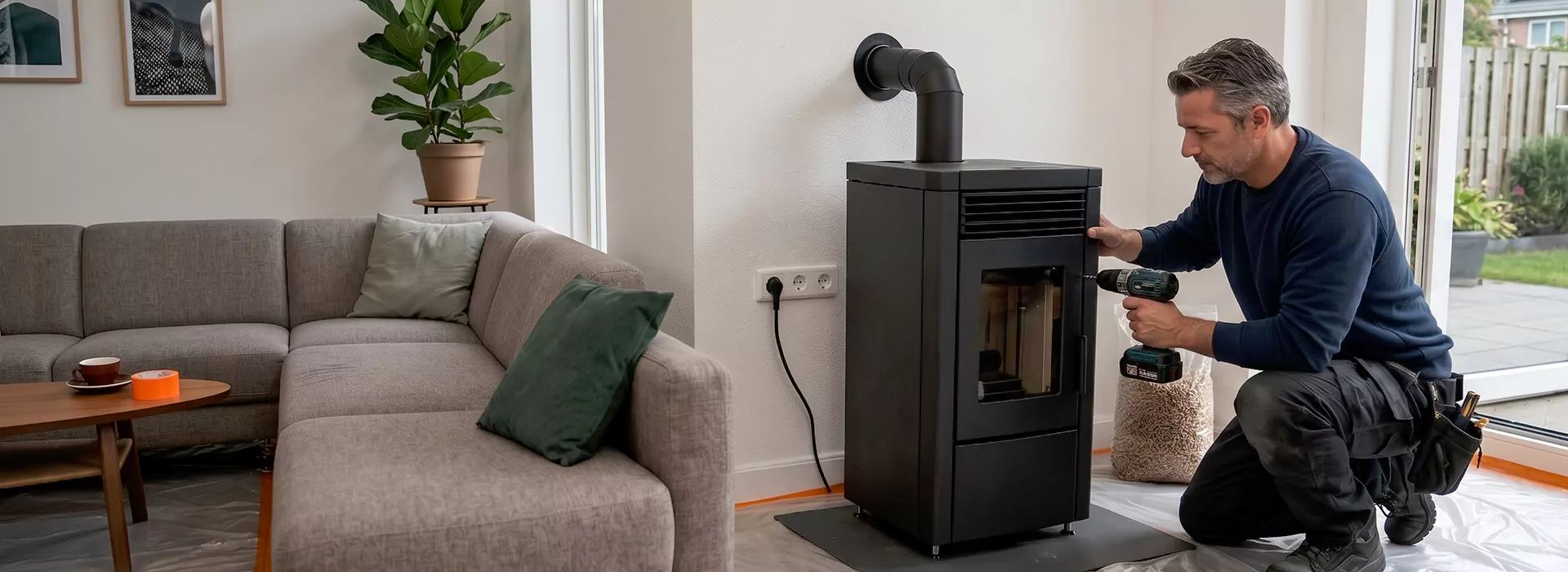 Pellet Stove Chimney Installation in Cherry Hill, NJ