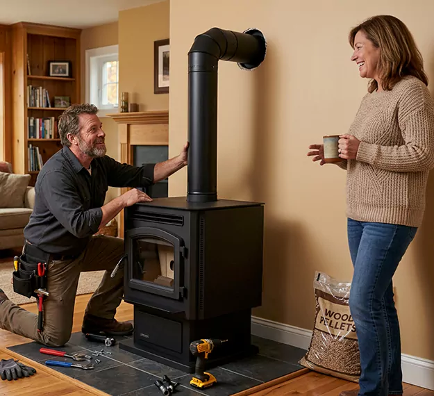 Certified Pellet Fireplace Installation Company: Your Local Pellet Stove Fitting Team in Cherry Hill, NJ