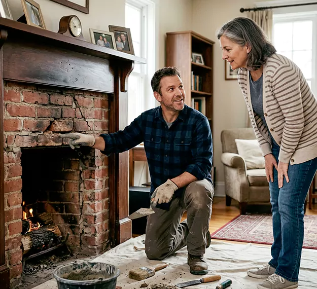 Why Cherry Hill Homeowners Choose Our Brick Fireplace Repair Team?