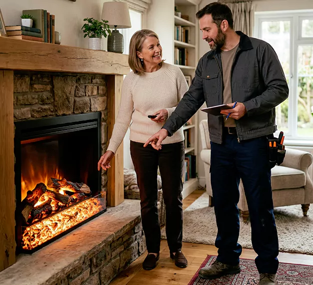 Why Cherry Hill Homeowners Choose Our Electric Fireplace Embers Team?