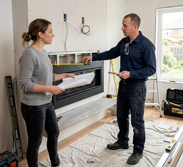 Why Cherry Hill Homeowners Choose Our Floating Fireplace Installation Team?