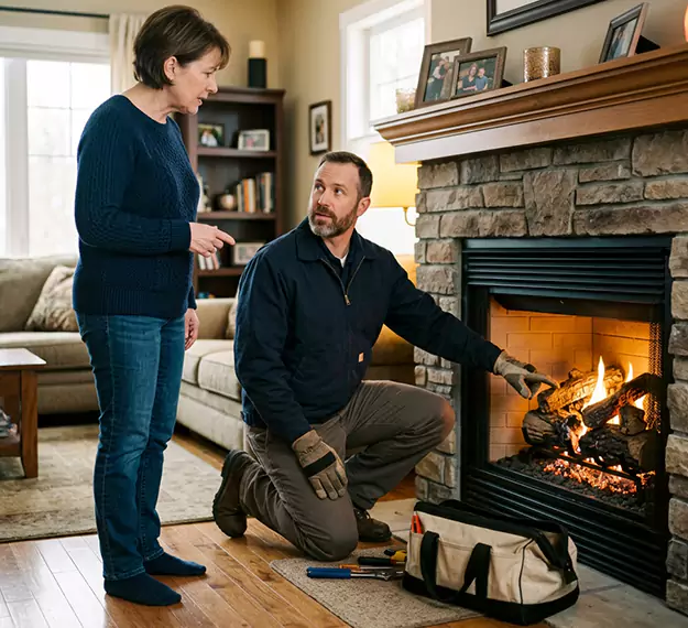 Why Cherry Hill Homeowners Choose Our Gas Fireplace Logs Team?