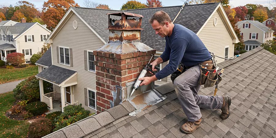 Chimney Chase Flashing Repair Cherry Hill