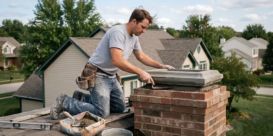 Stone Chimney Crown Installation Cherry Hill