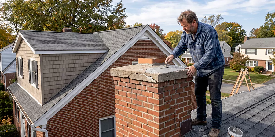 Brick Chimney Crown Repair Cherry Hill