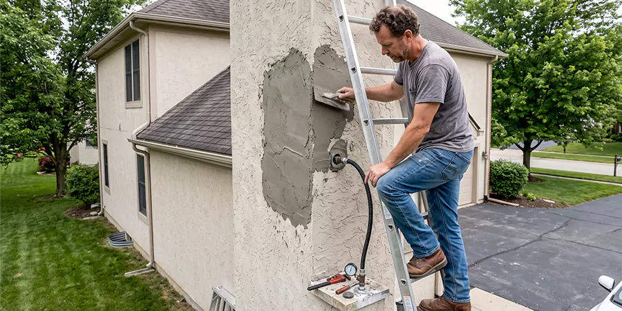 Gas and Stucco Chimney Repair Cherry Hill