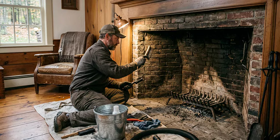 Inglenook and Coal Burning Fireplace Restoration Cherry Hill